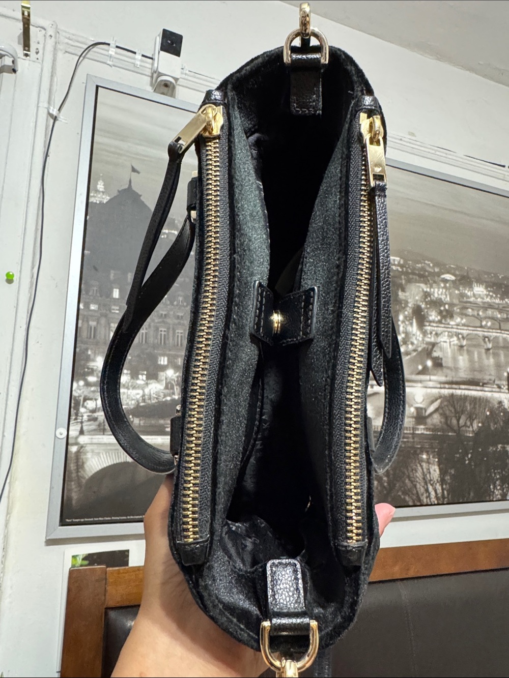 kate spade Black Velvet Satchel - Picture 6 of 11